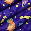 КПБ 1.5 перкаль "WENGE" Kids (70х70) рис. 60097-1/0222-63 Astronaut cat 60097-1/0222-63 - фото 87241