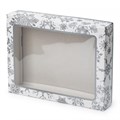 Коробка для полотенца Снежинки (серебро) 36*26*7 BOX-SNOWFLAKES-36267 - фото 87529
