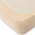 Простыня трикот 125 гр. на рез. (140х200х20+-2см) арт. Р012Т (Кремовый) Р012Т - фото 87897