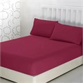 Простыня трикот 125 гр. на рез. (180х200х20+-2см) арт. Р014Т (Бордовый) Р014Т-1 - фото 87910