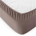 Простыня трикот 125 гр. на рез. (90х200х20+-2см) арт. Р010Т (Мокко) Р010Т-3 - фото 88475