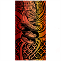 Полотенце махровое пестротканое 70х140 (420) артикул С81-ЮА рис. 7625, Готический змей 7625 - фото 91532