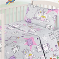Комплект постельного белья "Миланика" бязь ясельная Мяу-мяу 1100БА-6 - фото 91758