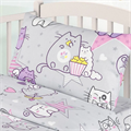 Комплект постельного белья "Миланика" бязь ясельная Мяу-мяу 1100БА-6 - фото 91759