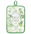 Кухонный набор (полотенце35х60+прихватка14х22) вафля"Луговые травы"100% хл., шелкогр. Арт НК-71-В-Ш20 НК-71-В-Ш20-6 - фото 93545