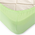 Простыня трикот 125 гр. на рез. (160х200х20+-2см) арт. Р013Т (Светло-зеленый) Р013Т-28 - фото 98601