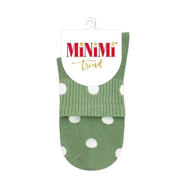 Носки ж. 4209 Trend (39-41-menta) с высокой резинкой в горошек Mini 82736 - фото 100442