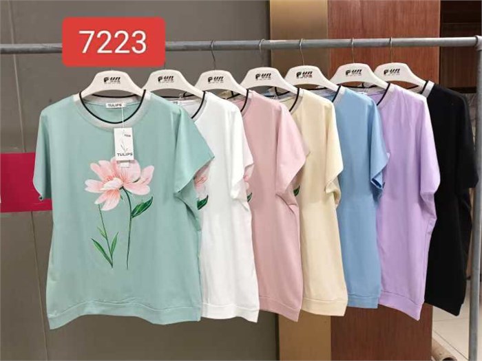 Футболка жен. Тюльпан №7223 one size 82858 - фото 100596