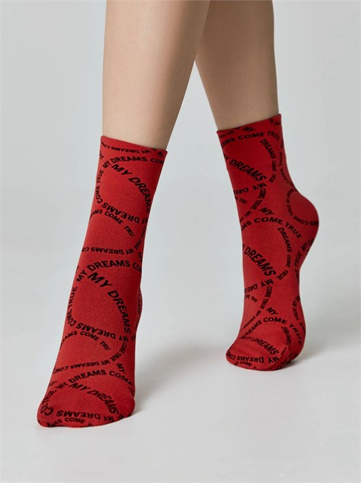 Носки ж. FANTASY 23С-80СП (р.23-25-nero-rosso) 83007 - фото 100792