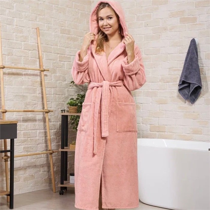 Халат махровый женский с воротником "Мелек" 2XL, арт. G06 ХЦ-2XL-G06 - фото 98114
