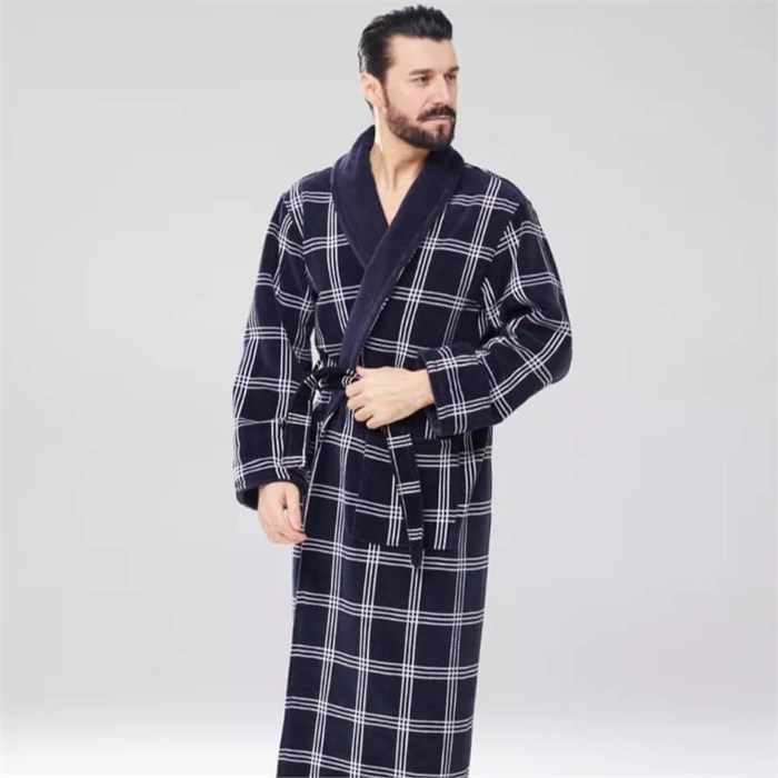 Халат махровый мужской с воротником "Мелек" 6XL, арт. М06 ХЦ-6XL-М06 - фото 98574