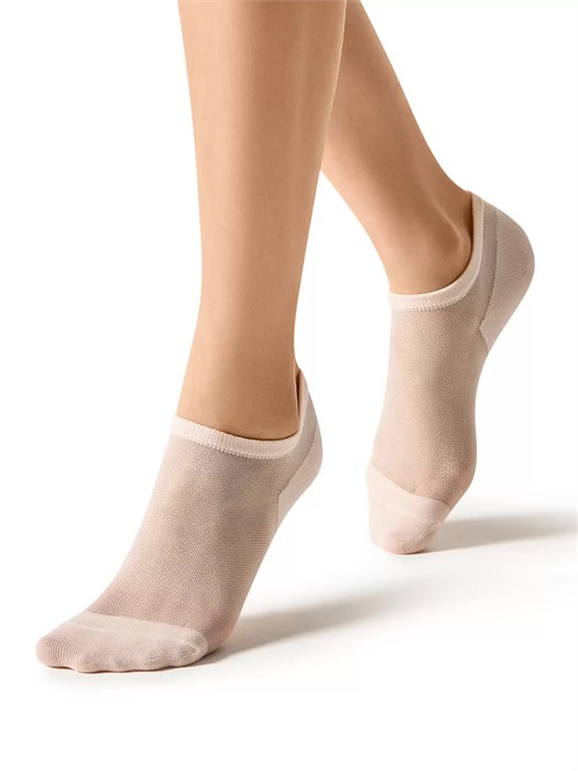 Носки ж. ECO 251 (39-41-Creme) суперукороч. Oms 82267 - фото 99788