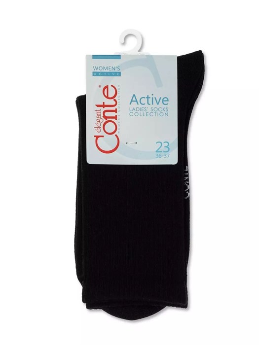 Носки ж. ACTIVE 20С-20СП 000 (25-27-черный) хлопковые 82312 - фото 99843