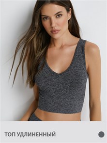 Майка ж. "Топ" OmD_S Melange Wafle 1242-02SS (L/XL-Grigio Melange) широк.брет. Oms 82722
