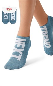Носки ж. 4201 TREND (39-41-Acqua) с надписью "NEXT TREND" MNM 82807