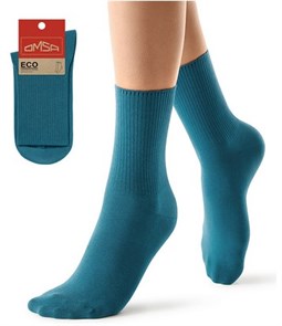 Носки ж. ECO 254 (39-41-Acqua) с высоким паголенком Oms 82820