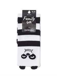 Носки м. DW FAMILY LOOK 21С-27СПА 155 (р.27-29-белый-черный) 83346