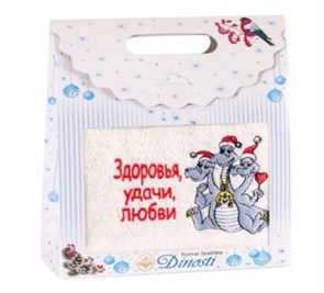 Полотенце махровое 1 шт., 40х70 см., арт. ОМ-122 Здоровья,удачи,любви 84281