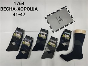 Носки муж.№1764 "RoeRue" кролик ассорти 12шт/уп 85001