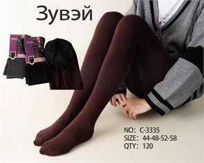 Колготки жен.№3335 Зима "Zuwei" гигант бамбук ворс 6шт/уп 85094