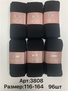 Колготки подр.№3808 Зима "Zuwei" (152-164) махра 6шт/уп 85129