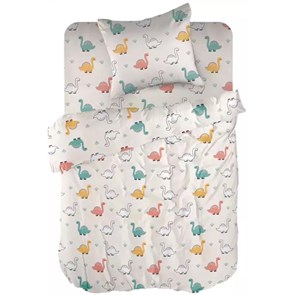 КПБ детск. перкаль "WENGE" baby (40х60) рис. 60083-1 Cute Dino 60083-1