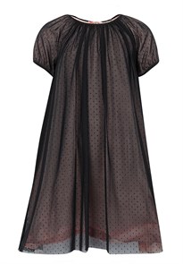 CAK 61945 Платье для девочки св.розовый/черный (110)-60 ВГ 388419