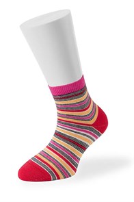 Носки 21P12 (27-30-rosso) в полоску 507646
