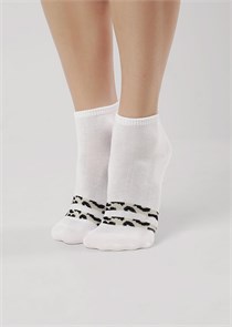 CLE Носки жен.Д5506 fashion база хл+эл (25-белый) 81450