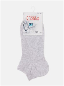 Носки ж. 3DSOCKS 24С-3СП 000 (р.25-27-светло-серый) короткие хлопковые 81525