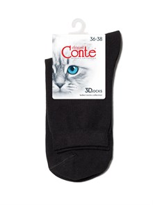 Носки ж. 3DSOCKS 24С-2СП 000 (р.25-27-черный) хлопковые 81529