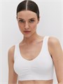 Майка "Топ" OmD 1121S Cotton (52/2XL-Bianco) на широких бретелях с вклад. 83696 - фото 101739