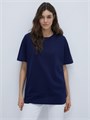 Футболка жен. OmT_D1301 (46/M-blu notte) Oversize COTTON 572348 - фото 95840