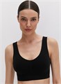 Майка "Топ" OmD 1121S Cotton (50XL-Nero) на широких бретелях с вклад. 81572 - фото 98807