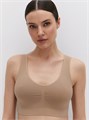 Майка "Топ" OmD 1121S Cotton (46/M-Beige) на широких бретелях с вклад. Oms 82069 - фото 99503